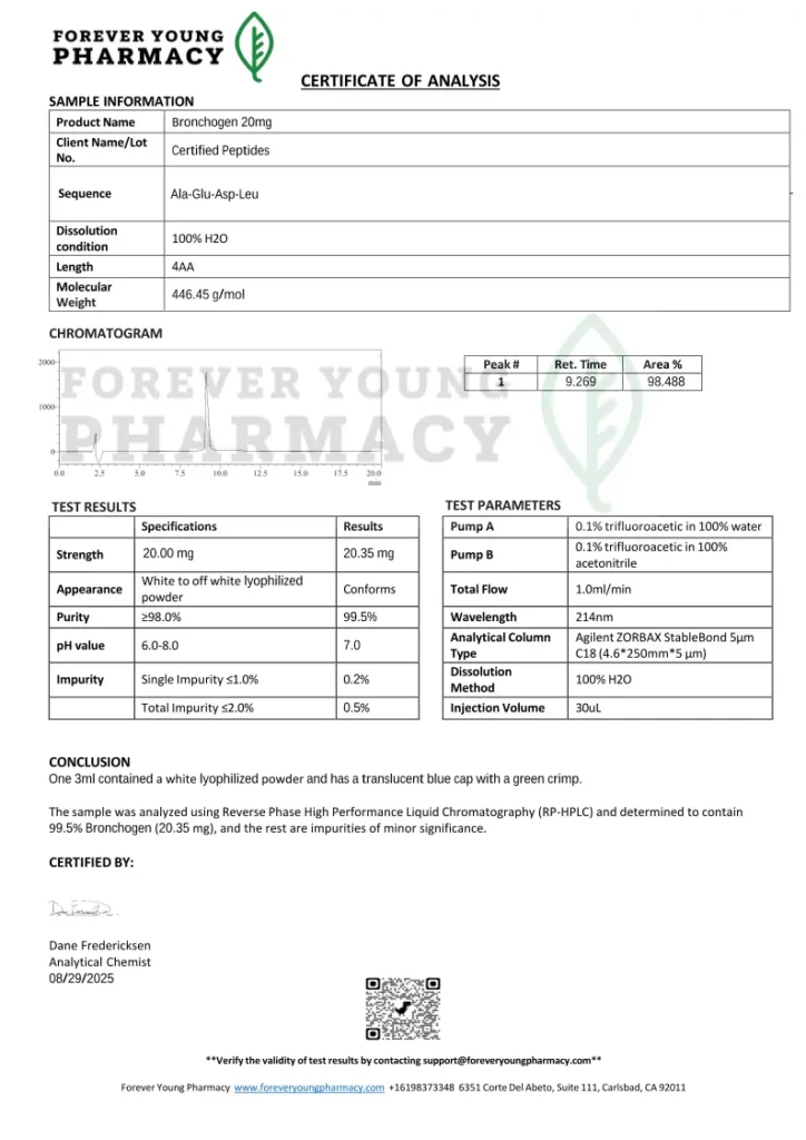Bronchogen20mgTBlue-COA-CertifiedPeptides-08.29.2025