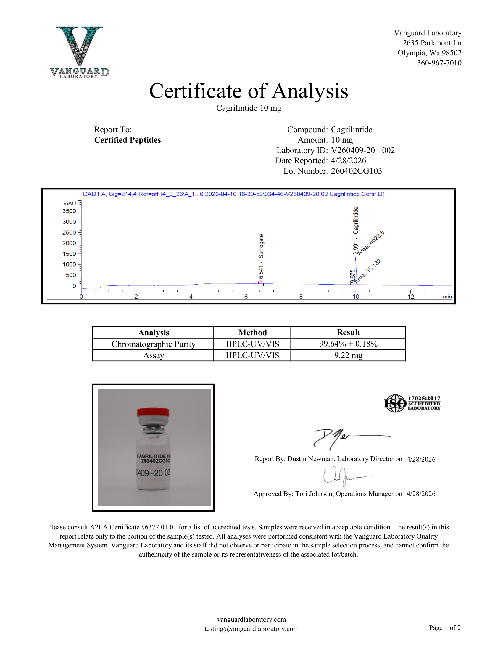 CAGRILINTIDE 10MG - Image 3