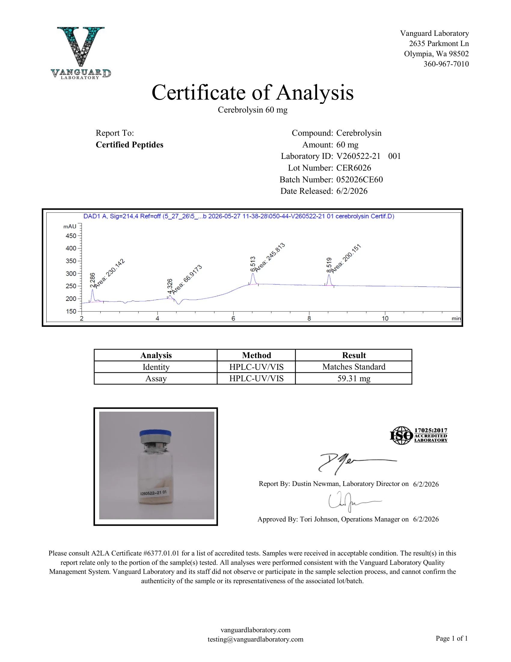 CEREBROLYSIN 60MG 10ML VIAL - Image 2