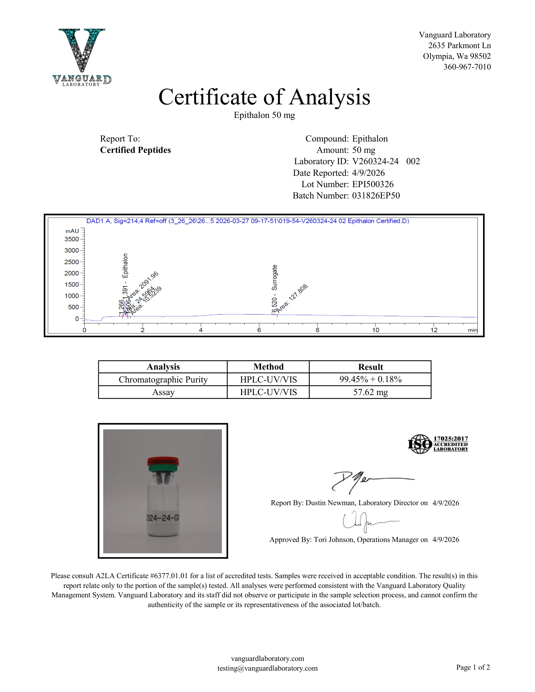 EPITHALON 50MG - Image 2