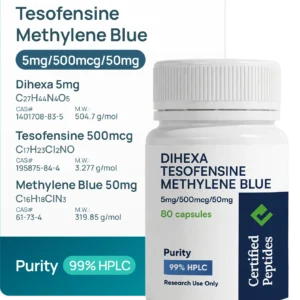 DIHEXA /TESOFENSINE /METHYLENE BLUE 5/0.5/50MG 80 CAPSULES