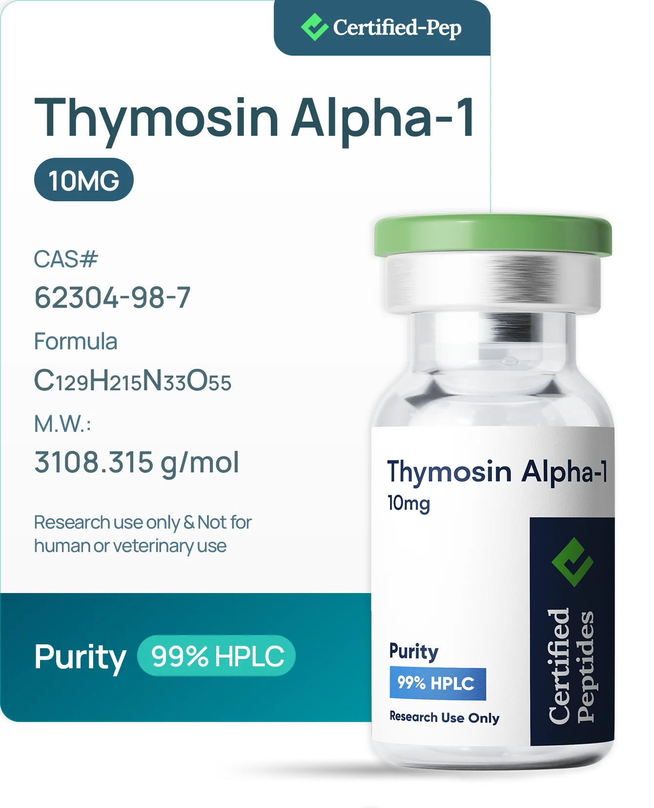 THYMOSIN ALPHA-1 10MG